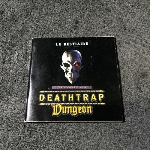 Notice PS1 Deathtrap Dungeon Le bestiaire FRA Trés Bon état - Photo 1/1