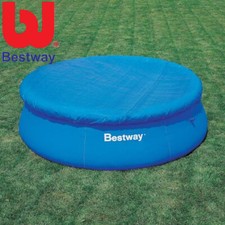 BESTWAY SWIMMING POOL COVER FAST SET OUTDOOR RAIN PADDLING PROTECTIVE ROUND NEW