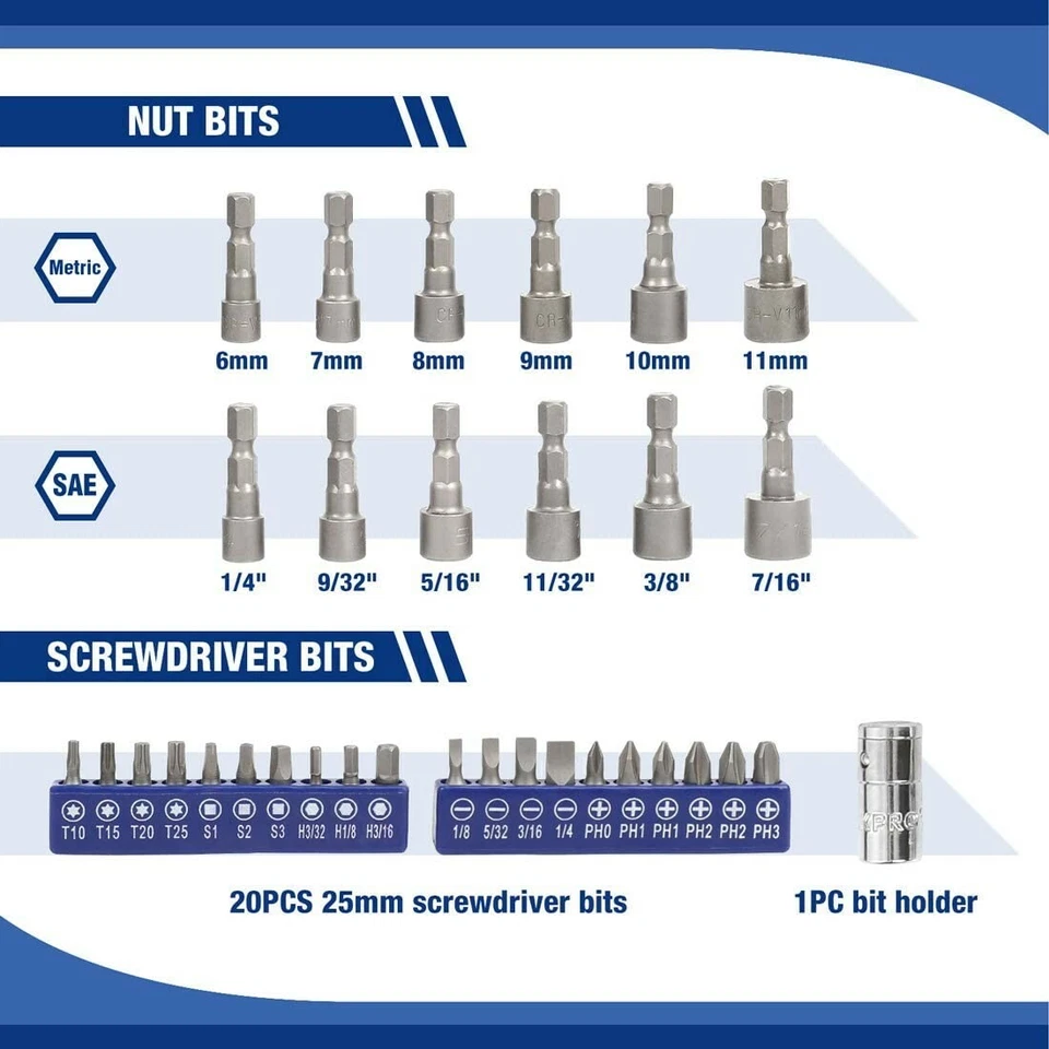 WORKPRO 70-Piece 1/4" Drive Socket Set with Quick-Release Ratchet Metric and SAE - Image 4 of 4