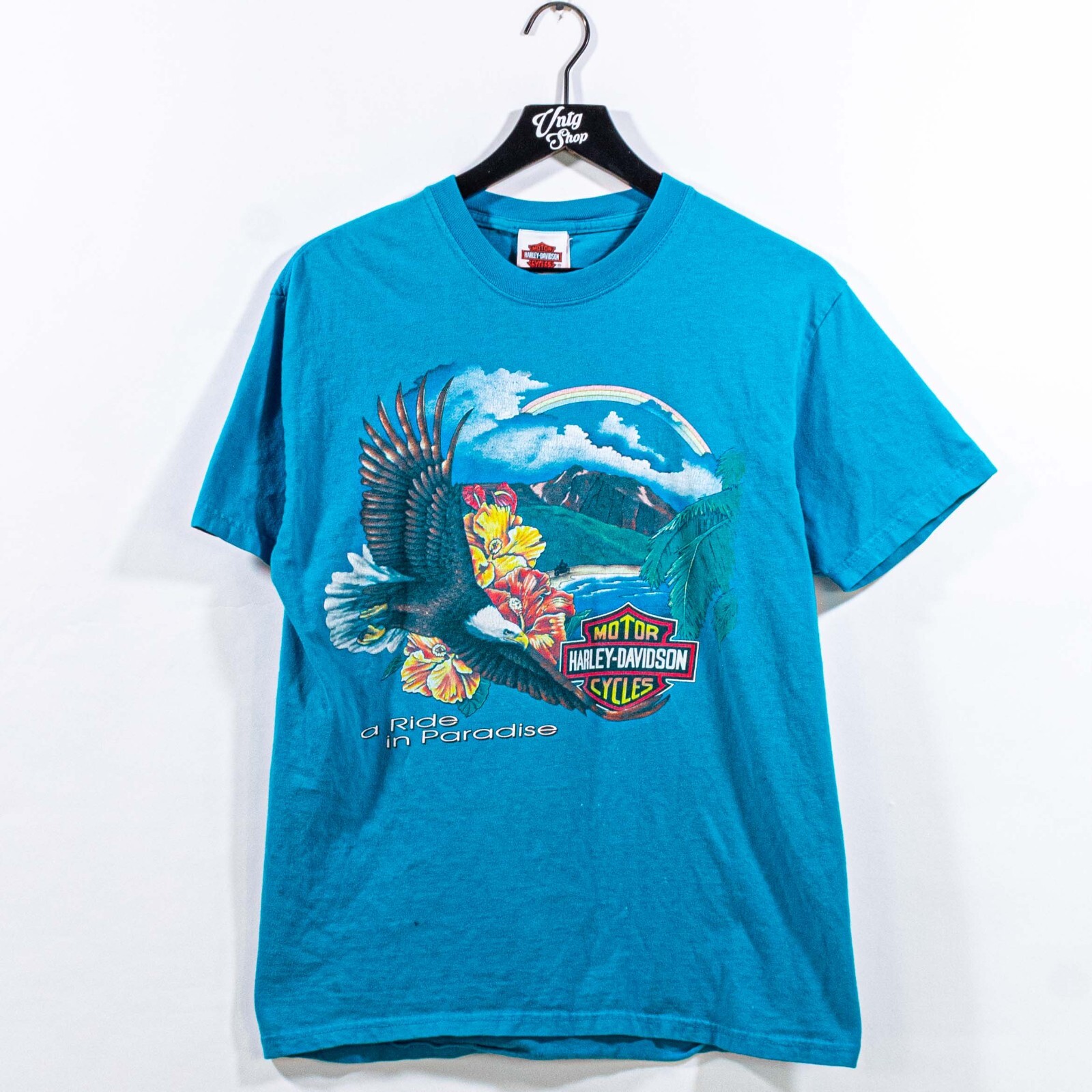 Harley Davidson Motorcycles Maui Hawaii T-Shirt Ride Paradise Medium Y2K Biker