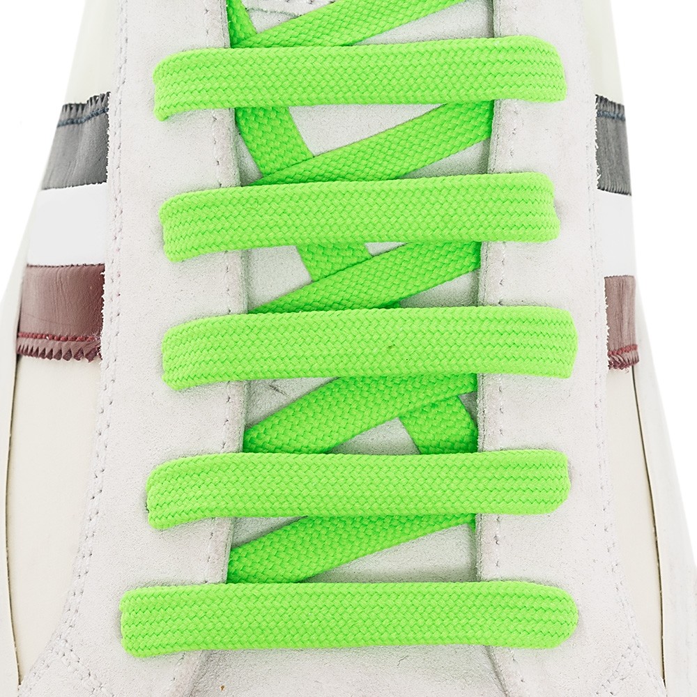 Campus Lacci Piatti Bianchi Lacci Per Scarpe Sneakers Bergal 140cm