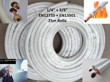 Kältemittelleitung 25m 1/4 +3/8  Kupferrohr ...