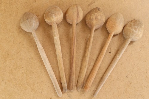 Vintage Kitchen Antique Early Primitive Wood Spoons Cutlery Kitchenware Cottage. - Picture 8 of 9