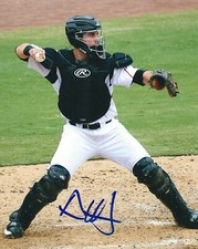 Signed  8x10 AUSTIN HEDGES San Diego Padres  Autographed photo - COA 