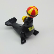 Vintage Masudaya 1985 Japan Battery Operated Circus Seal With Spining Ball