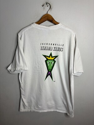 Vintage Jacksonville Lizard Kings ECHL Hockey Crew T-Shirt Mens Size XL 4964