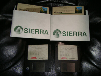 Misc Vintage King's Quest IV 1&2 Rise of the Dragon 5&6 Sierra PC game software