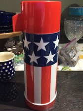 1971 Vintage Aladdin THERMOS USA AMERICA red ...