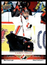 2021-22 Upper Deck Tim Hortons Team Canada UD Canvas Moments Carey Price Canada