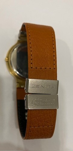 OROLOGIO ZENITH "PLATINI" IN ACCIAIO PLACCATO ORO AL QUARZO - Foto 3 di 8