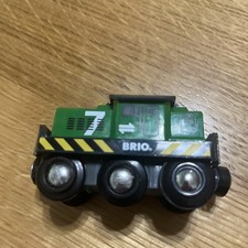 BRIO World 33214 Freight Battery Engine Interactive Train Toy used untested