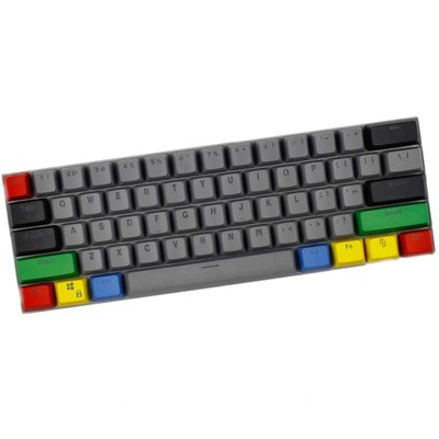 61 Key Layout OEM Profile PBT Thick Keycaps for 60% Mechanical Keyboard for R...