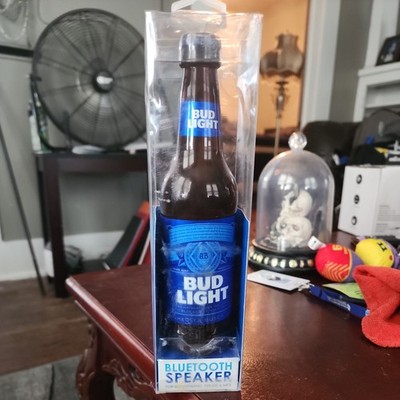 NEW Bud Light Bluetooth Wireless Stereo Bottle Speaker Smart Phones Tablets 30ft