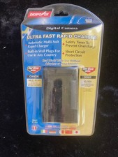 New DigiPower Ultra Fast Battery Charger for Canon or Sony Use photo shows deta