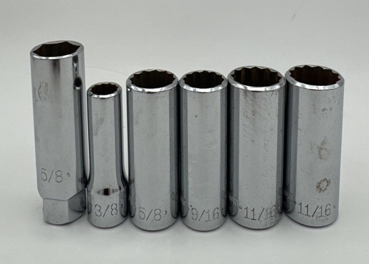Harley Davidson 6 Piece Drive Deep Socket Set. Extremely Clean