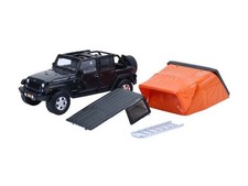 2008 Jeep Wrangler Rubicon - Grey w/ Camper 1:64 Scale Model - Greenlight 38080F