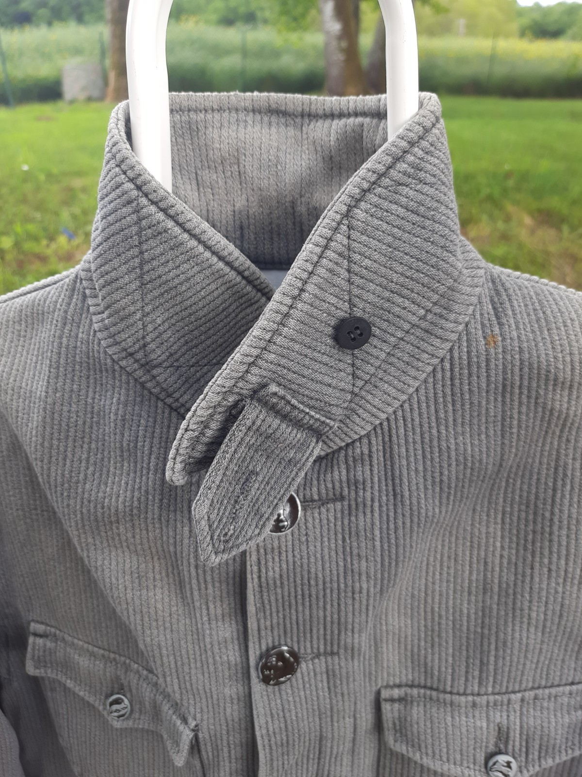 old hunting jacket ribbed cotton maquignon moleskin peasant Dumont D’urvil