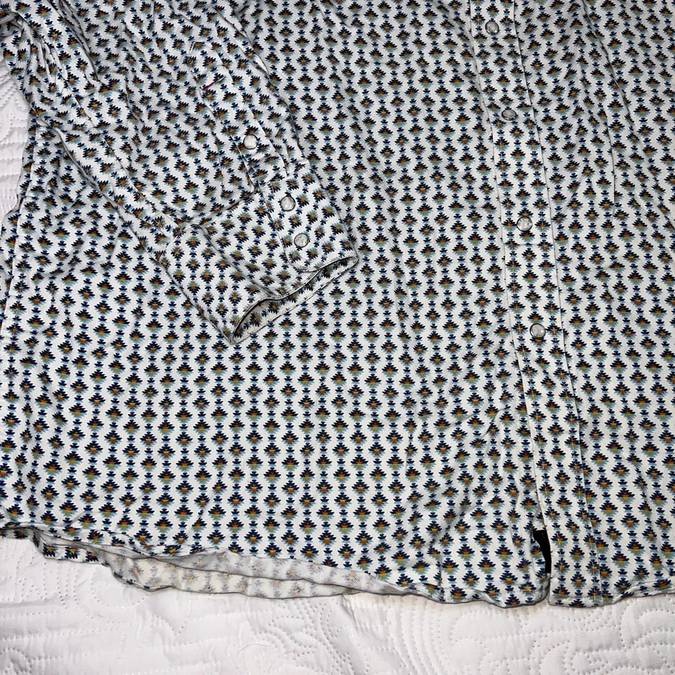 Ariat FR Shirt Men’s Size 4XL Aztec Print Flame Resistant CAT 2 Western Button - Image 3 of 4