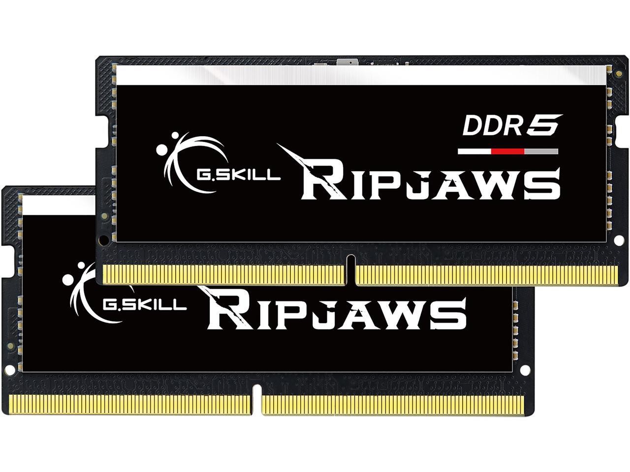 G.SKILL Ripjaws SO-DIMM 64GB (2 x 32GB) 262-Pin DDR5 SO-DIMM DDR5 5600 (PC5 4480