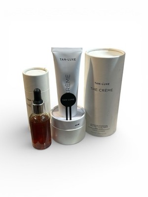 2X Tan-Luxe The Creme Self-Tan For Face + The Body Drops Medium-Dark full size
