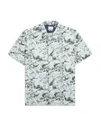 PAUL SMITH Mens Green Abstract Print Short Sleeve Shirt Medium BNWOT Ref C1745