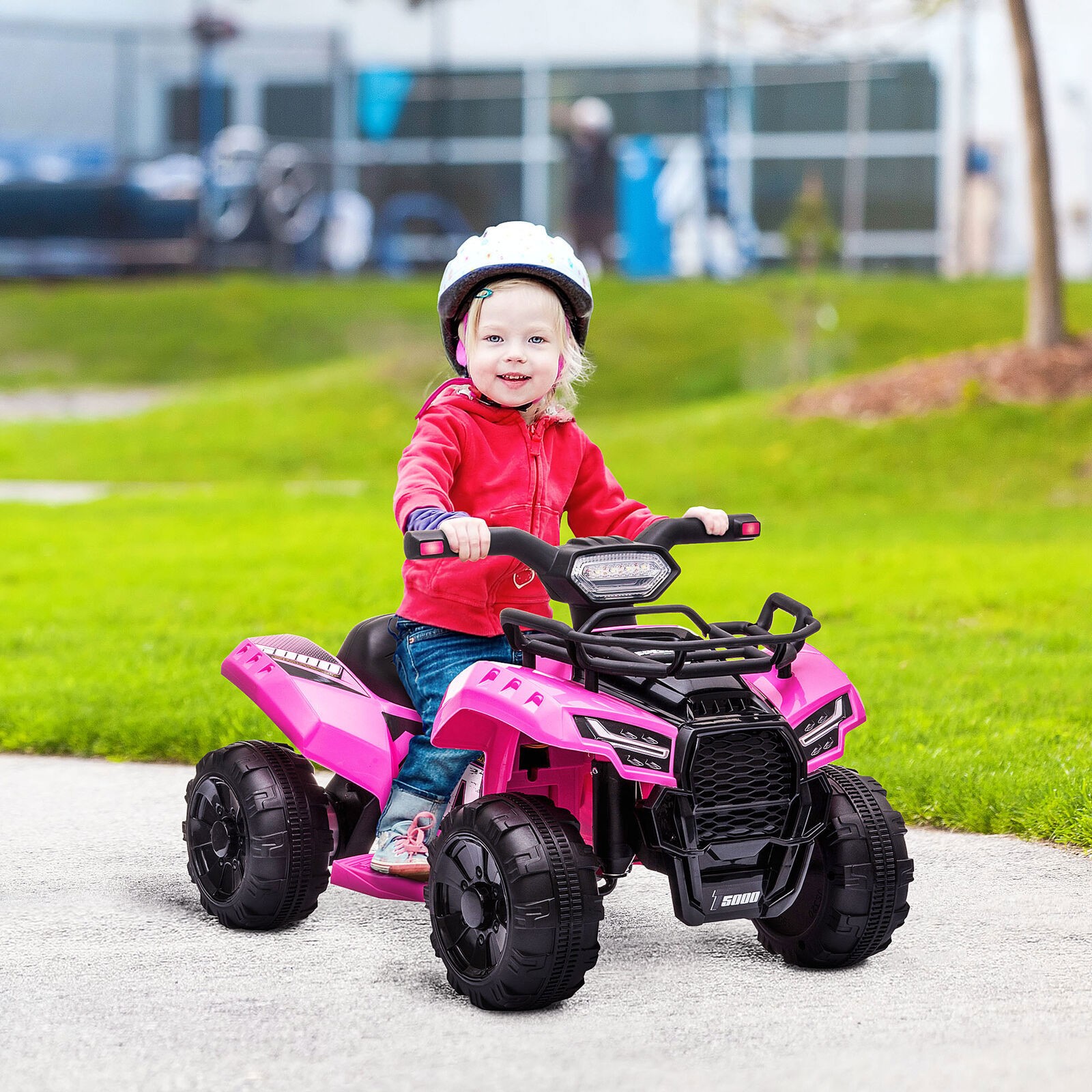 Toddler Ride-On Car ATV &ndash; 6V Electric Four Wheeler w/ Music, Ages 18&ndash;36 Months
