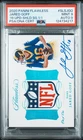 2020 Panini Flawless Jared Goff NFL Shield Patch Auto 1/1 Platinum Foil PSA 9