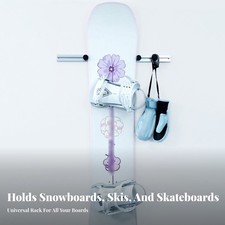 Ski-WandgE und Stell Platzsparend Kombinierter Ski- und Snowboardhalter