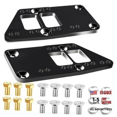 LS Swap Motor Mounts Adapter Plates for SBC Vehicle to LS Engine LS1 Black