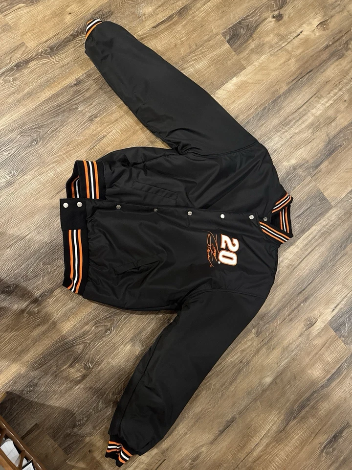 Chaqueta de cuero oficial NASCAR #20 Tony Stewart XXL (se ajusta como XL) Foto 3 de 4