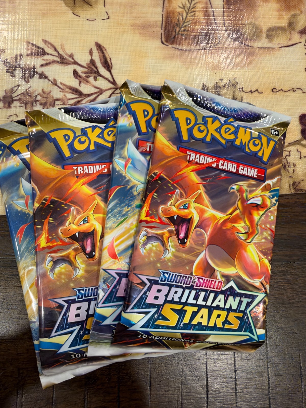 4x Pokemon 2022 Brilliant Stars SWSH 10 Card Booster Pack Factory Sealed