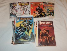 HAWKWORLD 1-3, 1-32, ANNUAL 1-3 KONG THE UNTAMED 1 JUSTICE LEAGUE OF AMERICA 128