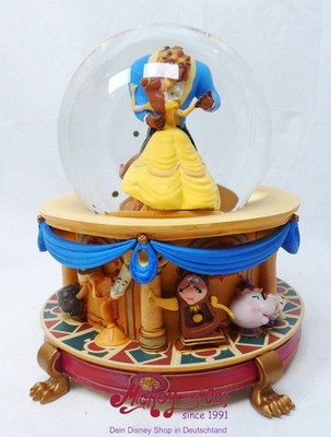 Disney Snow Globe  Beauty and the Beast  with Music - Disneyland Paris Collect