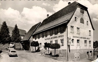 Postcard Altburg Calw in the Black Forest, Gasthaus Pension zum Hirsch - 4388114