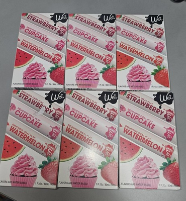 #ad 6X 3pk Wet Delicious Oral Play Sampler Strawberry Cupcake Watermelon 1 oz 6 2026 $45.00