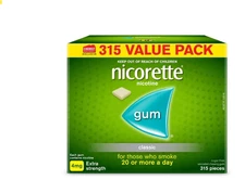 Nicorette Nicotine Gum 4mg Classic/Original 315 Pcs  exp 01/2026