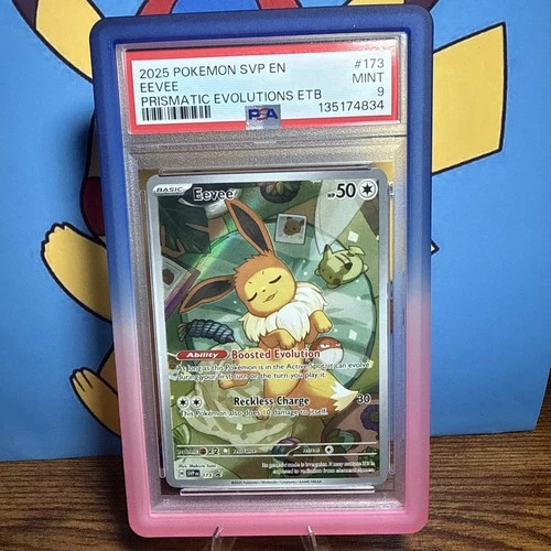Pokémon Eevee TCG 173 Holo Promo Prismatic Evolutions ETB PSA 9 Mint 2025