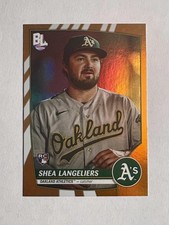 2023 Topps Big League Shea Langeliers #212 Electric Orange Oakland Athletics