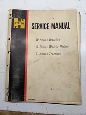 HYSTER W B T SERIES WALKIES RIDERS TRACTORS SERVICE MANUAL ELECTRIC SMM62 1973