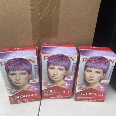3 Box Revlon Colorsilk Digitones W/ Keratin Perm Hair Color 92D PASTEL LAVENDER