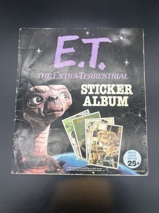 1982 E.T. The Extra Terrestrial Sticker Album - Almost Complete