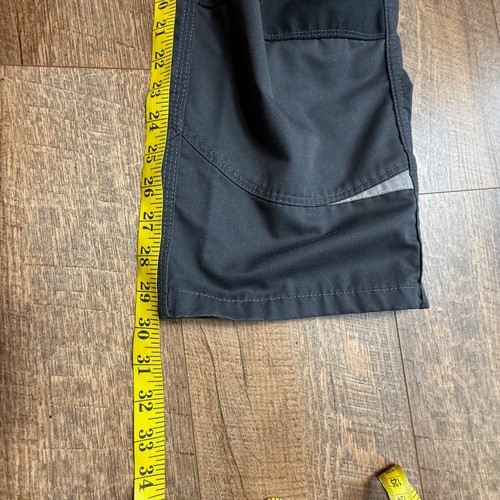 F. Engel Pants Mens 36 Grey Black Double Knee Cargo Work - Picture 6 of 10