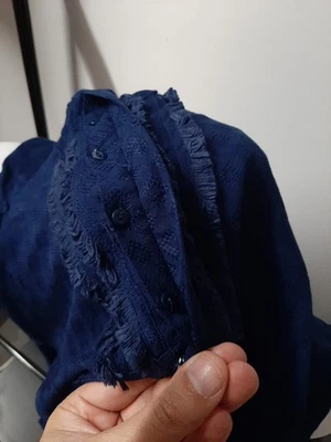 blouse bleue sud express taille L - Photo 1/4