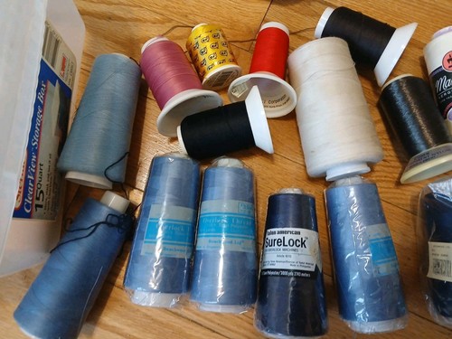 Lot of 30 Serger Thread Spools Cones Assorted Colors by Maxi Lock & Others - Picture 3 of 4