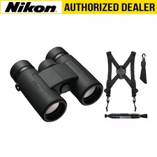 Nikon Prostaff P3 10X30 Binoculars Harness Lens Pen Cleaning System