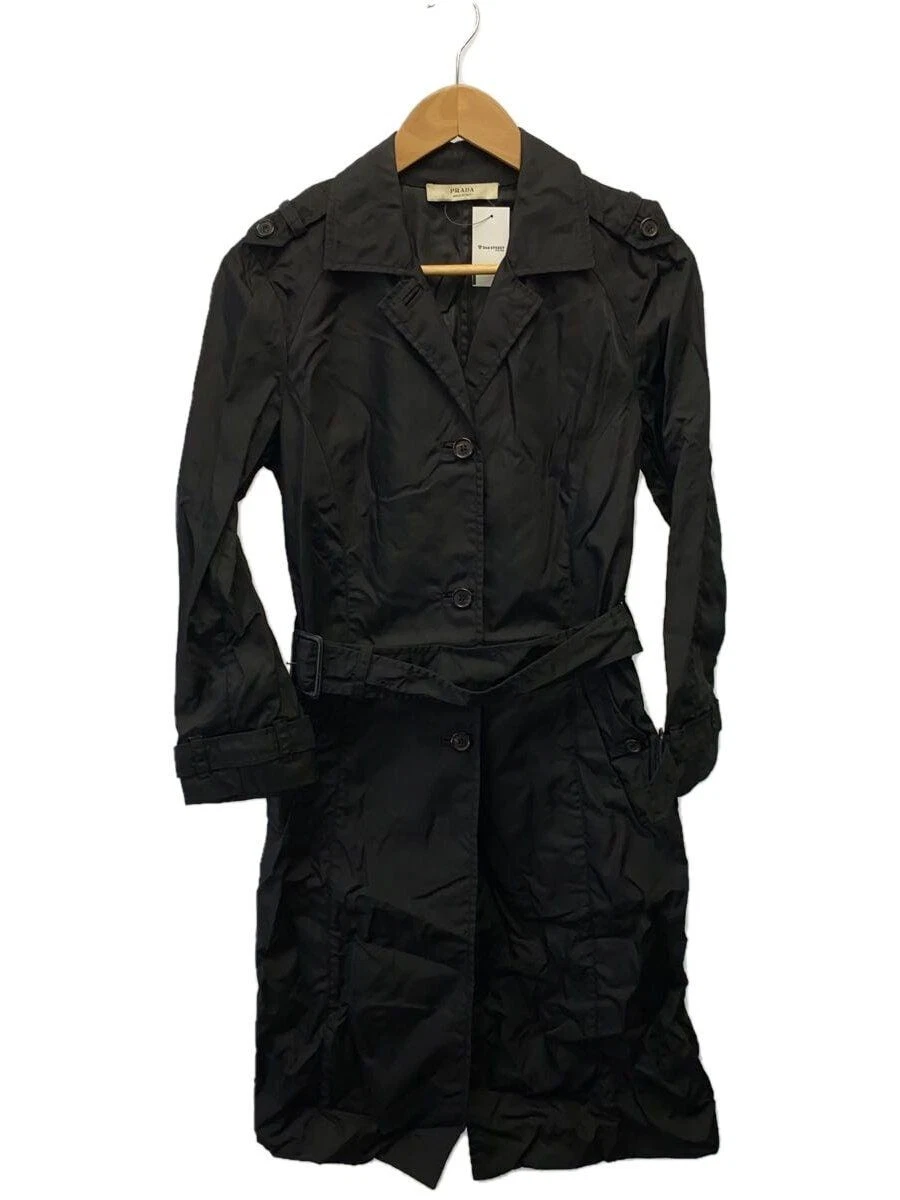 PRADA altro cappotto 40 nylon nero