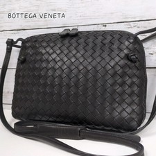 Borsa a tracolla Bottega Veneta Nodini in pelle intrecciata nera mai usata