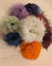 LOT OF GENUINE DYED FOX FLY TYING 8pc 15