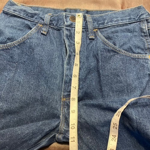 Rustler Jeans Hombres 29x32 Azul Denim Ropa de Trabajo Informal Pantalones de Todos los Días Hechos en México - Imagen 12 de 13