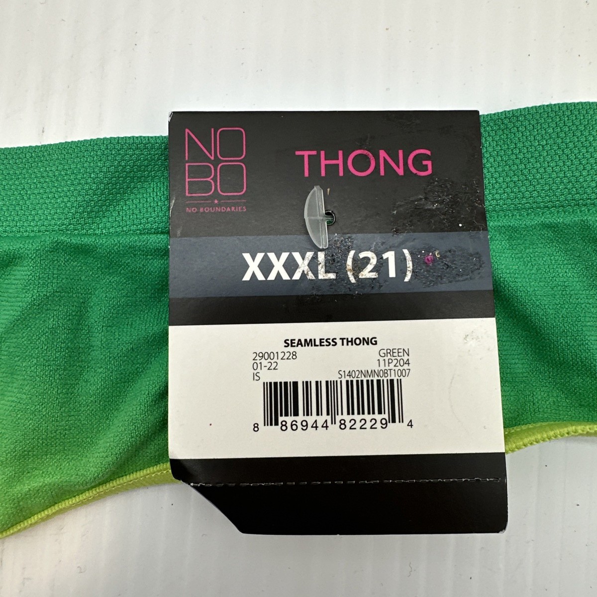 No Boundaries NOBO XXXL (21) Thong Panties Set of 3 Teal Cheetah